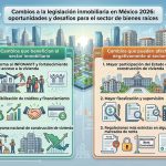 Cambios a la legislación inmobiliaria en México 2026: oportunidades y desafíos para el sector de bienes raíces