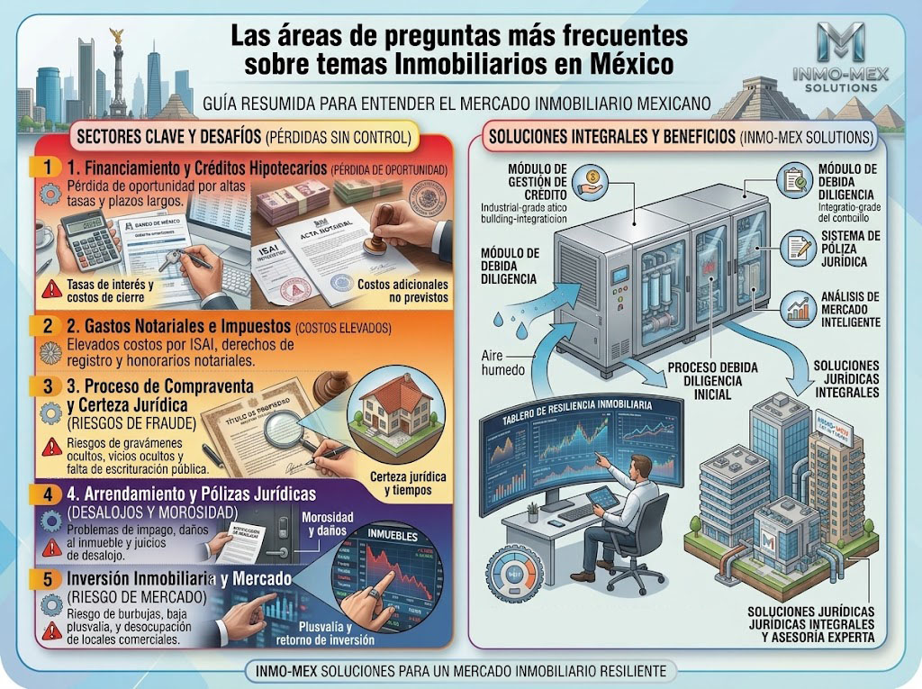Las preguntas más frecuentes acerca del tema inmobiliario en México